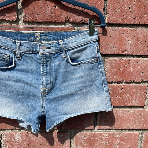 Y2K 7 For All Mankind Jean Shorts - Picture 1 of 9